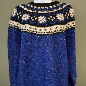 90s The Limited Fair Isle Hand Knit Sweater